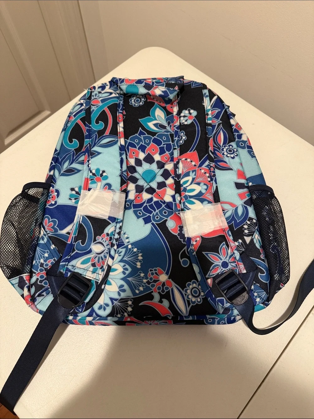 NWT Vera Bradley lighten up essential backpack, lotus flower swirl Travel School